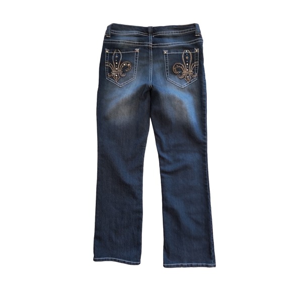 Faded Glory Jeans Women's 12 Mid Rise Straight Leg 5 pocket Medium Wash - Picture 4 of 13